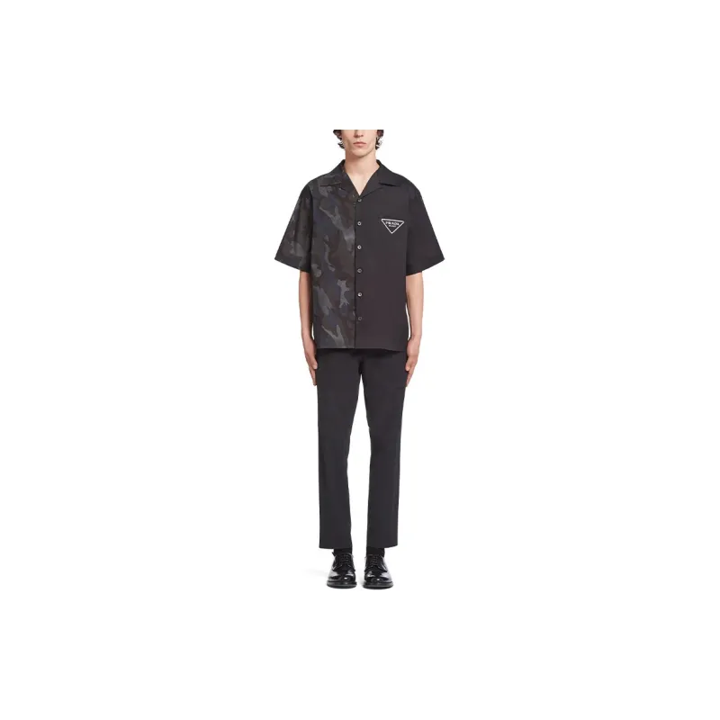 PRADA Double Match Bowling Shirt-2