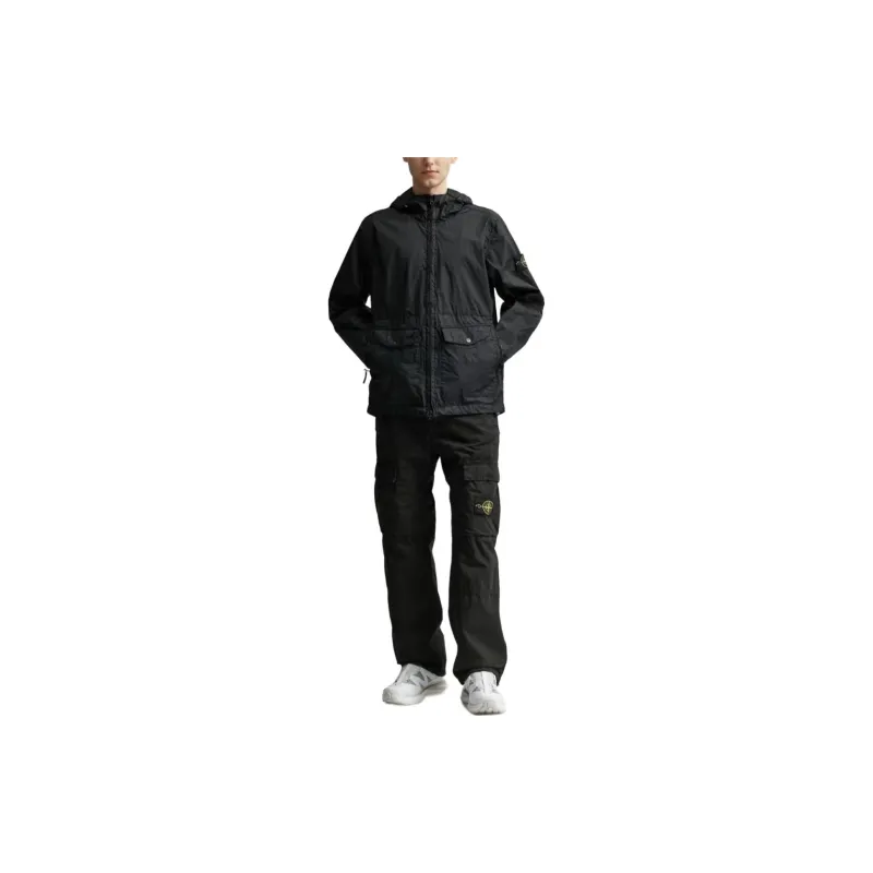 STONE ISLAND Membrana 3L Tc Zipped Hooded Jacket-4