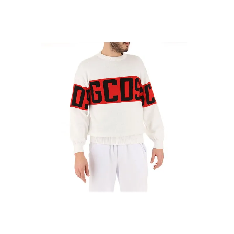 GCDS Sweaters Men White-3