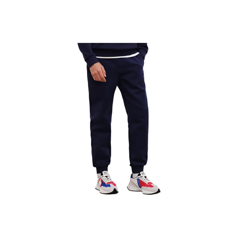 Le Coq Sportif Knitted Sweatpants Men's Navy Blue-2