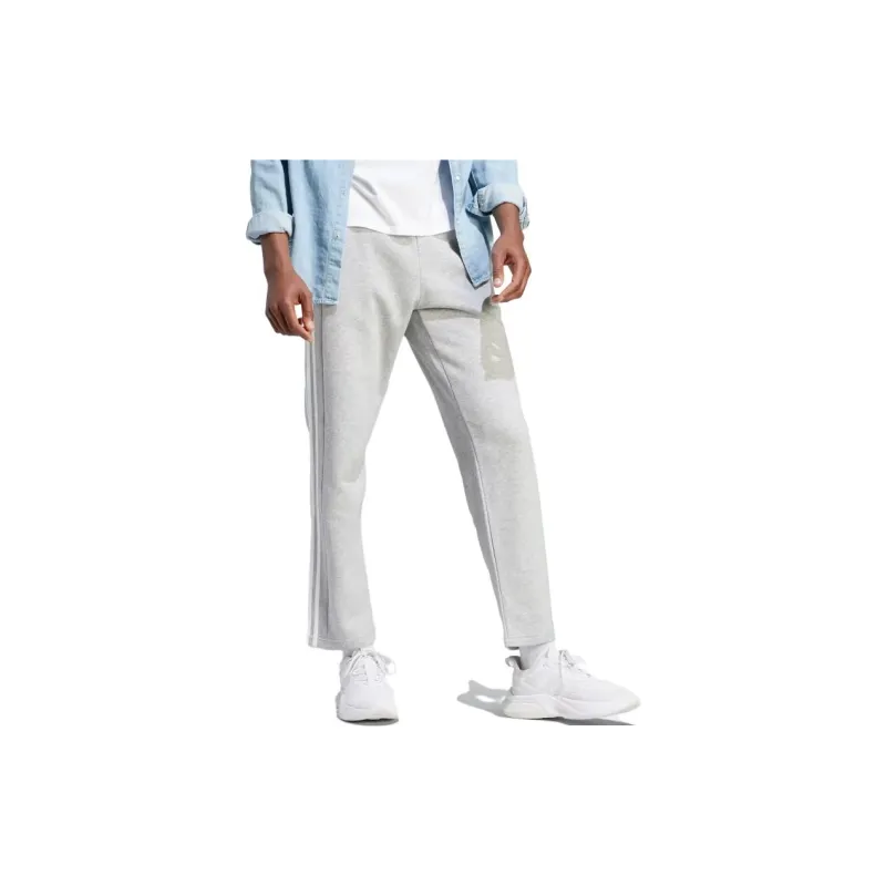 Adidas Free Shipping With AdiClub Essentials 3 Stripes Open Hem Fleece Pants-3
