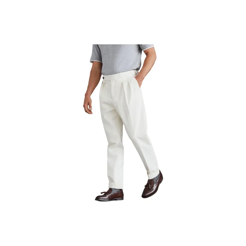 Brunello Cucinelli Pleated Tapered Trousers-3