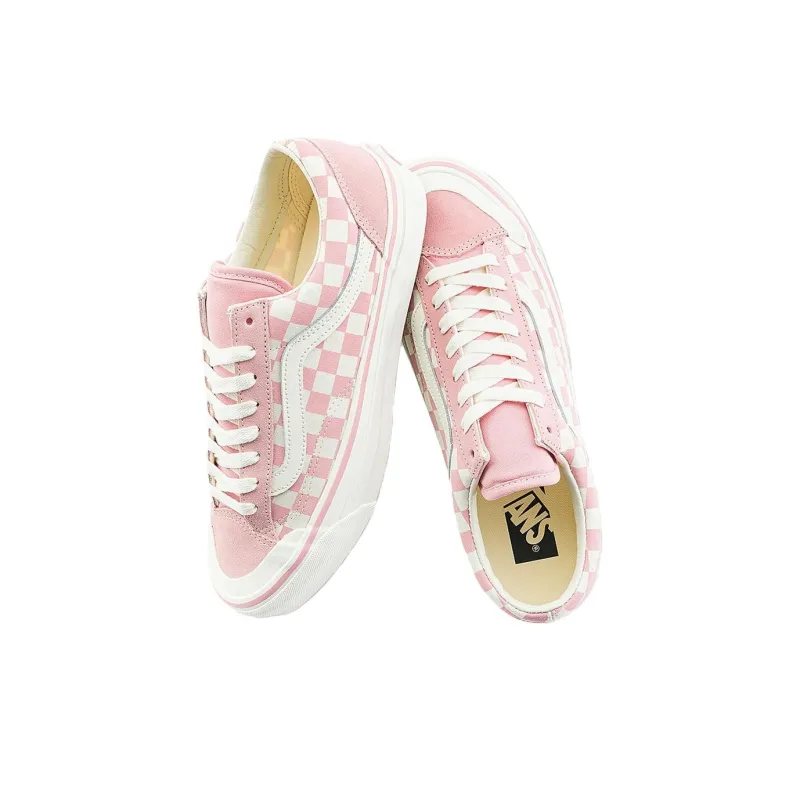 Vans Old Skool Anti-Slip Wear-Resistant Low-Top Canvas Shoes Unisex Pink White-3