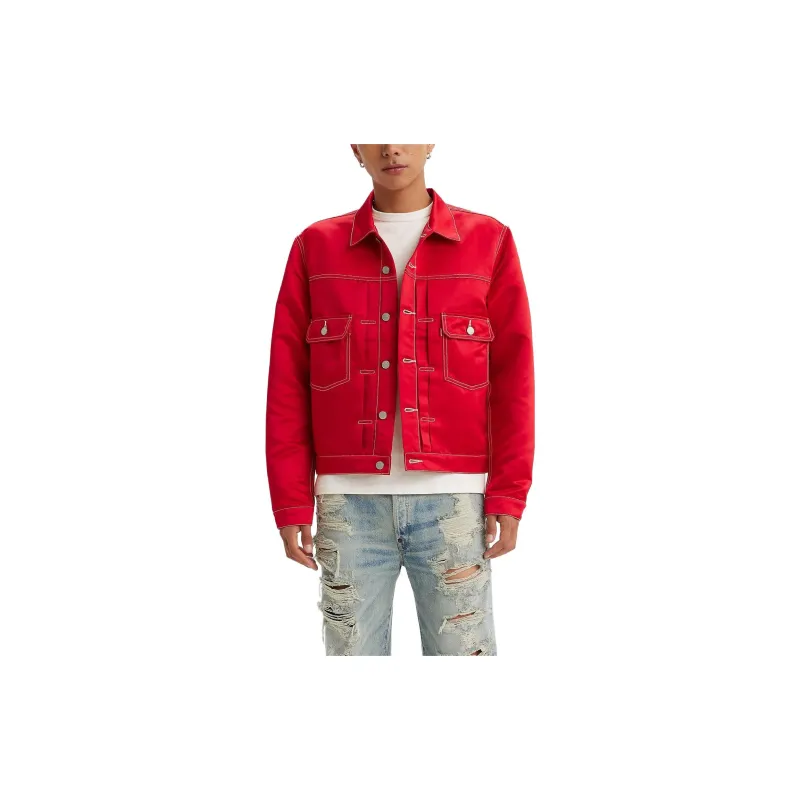 Kenzo X Levis LEVI'S X KENZO CO-BRAND Jackets Unisex Red-2