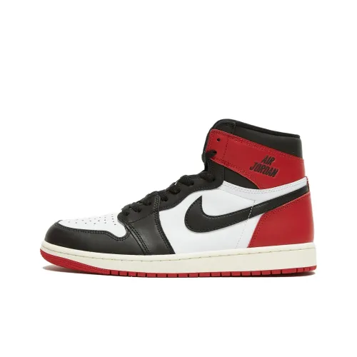 Air Jordan 1 Vintage Basketball Shoes Unisex High-Top White/Black/Red