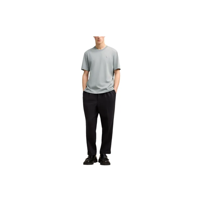 AMIPARIS Logo debossed Organic cotton T shirt-1