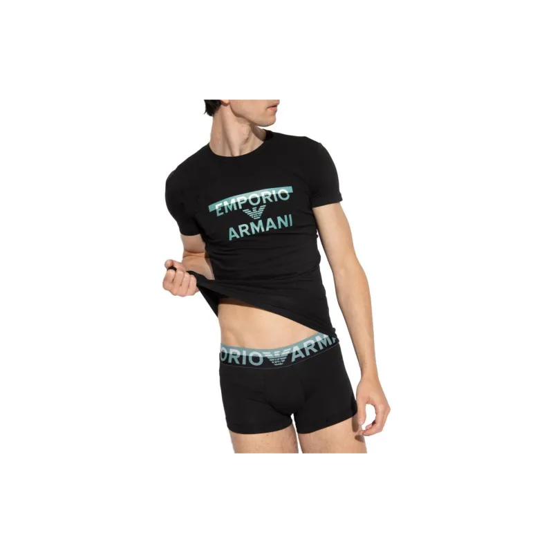 EMPORIO ARMANI SS23 Casual Sportswear Men's Black-2