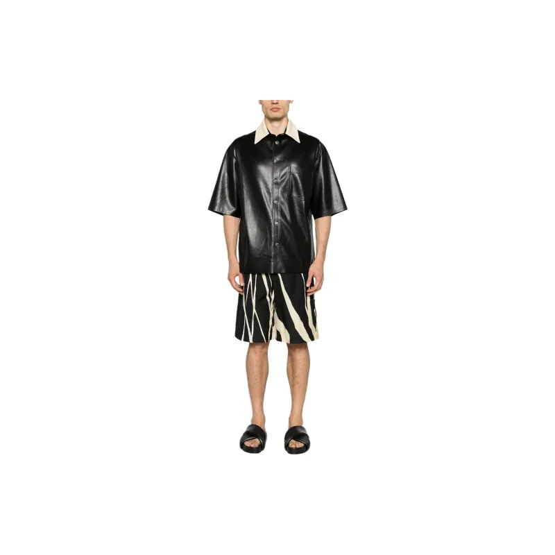 NANUSHKA Short sleeve Faux leather Shirt-1