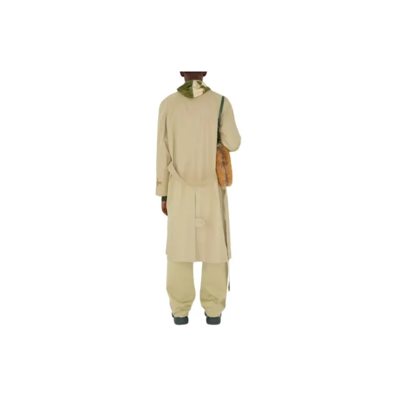 Burberry Trench Coats Men Camel-3