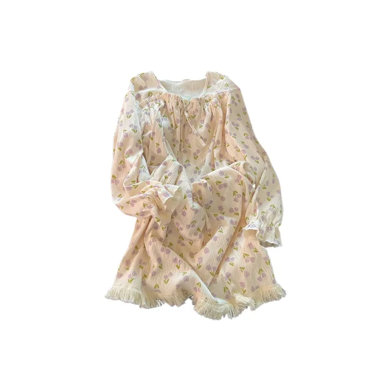 Ta Yan Nightgown Women's Apricot-0