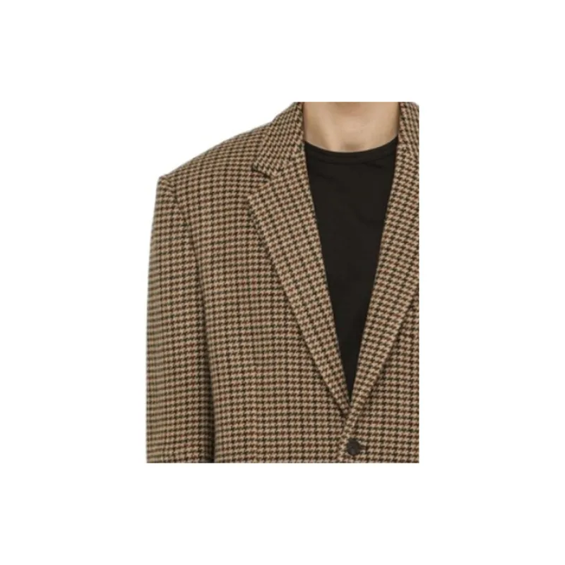 Balenciaga Houndstooth Button Up Jacket-4