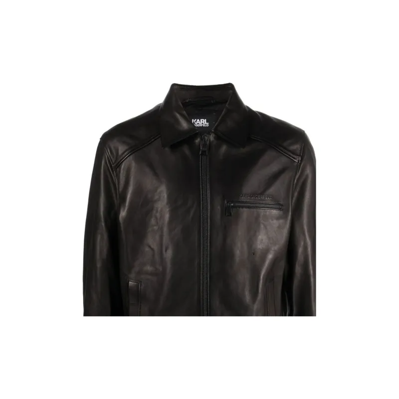 KARL LAGERFELD / Karl Lagerfeld Jeans Zipped Biker Jacket-5