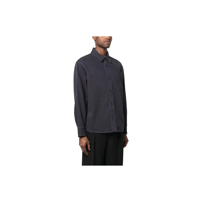 A.P.C Shirts Men Charcoal Black-3