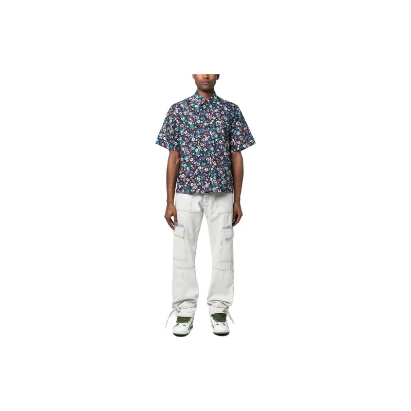 OFF WHITE Shirt Men's Dark Blue-1