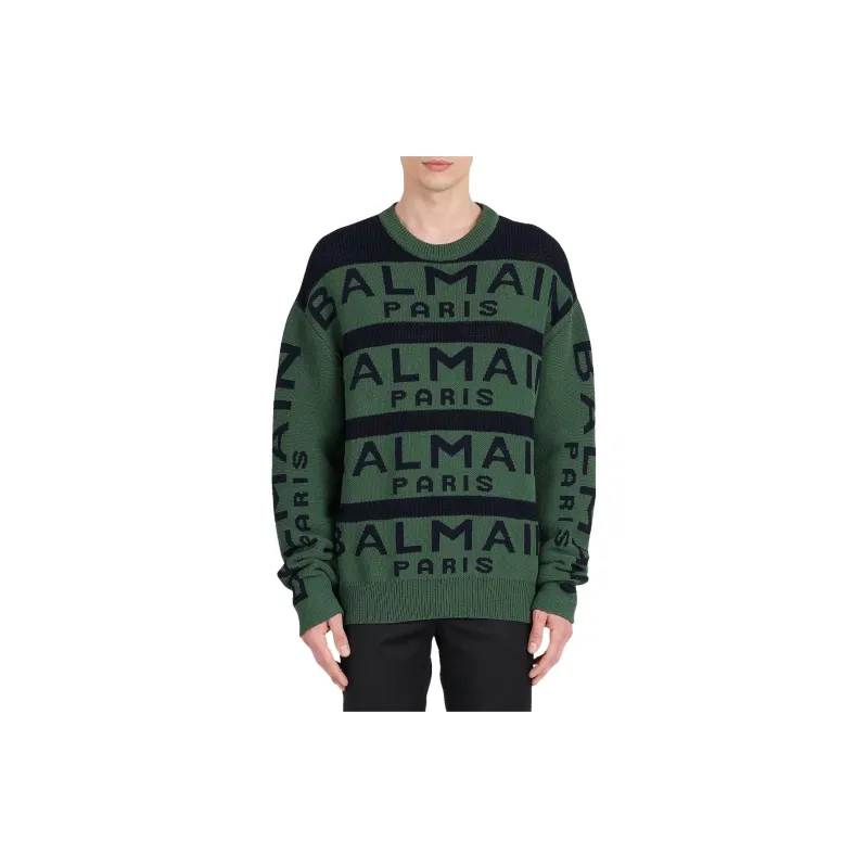 BALMAIN Sweaters Men Green-4