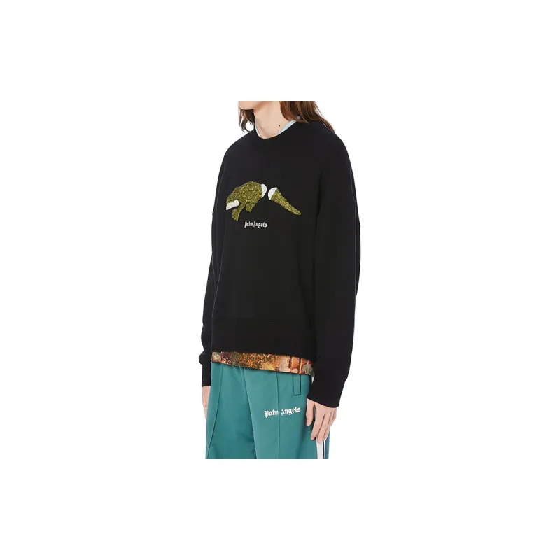 PALM ANGELS Sweatshirts Men Black-2