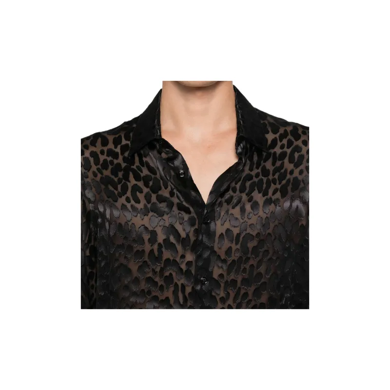 VERSACE Leopard print Shirt-4