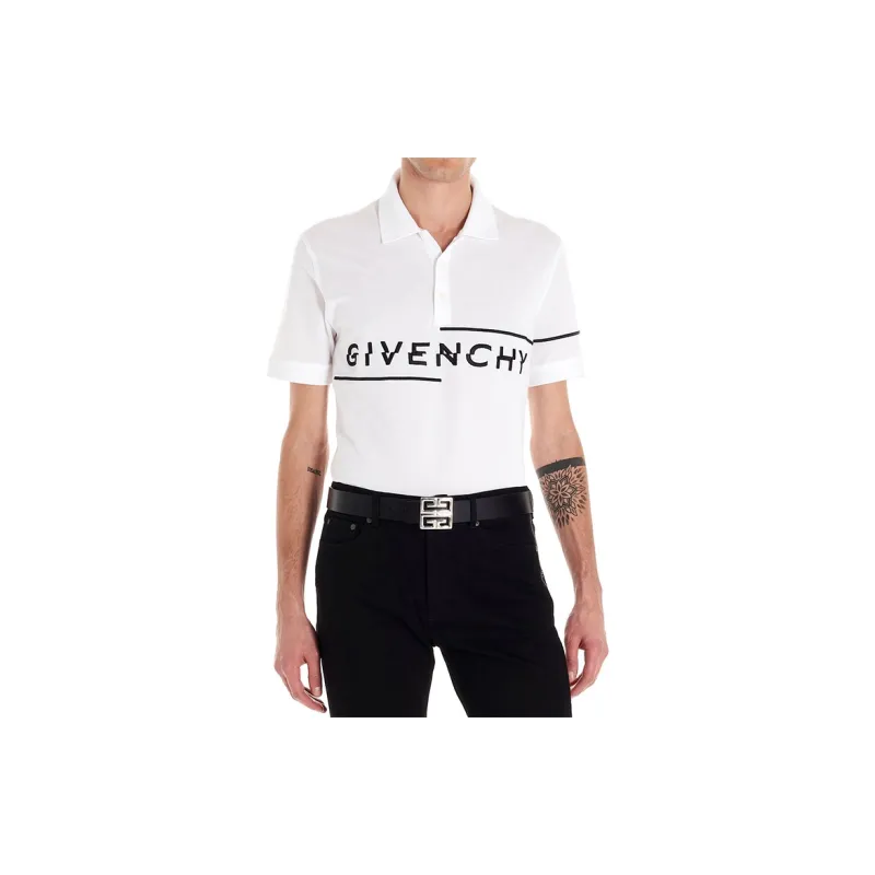 Givenchy Polo Shirts Men White-3
