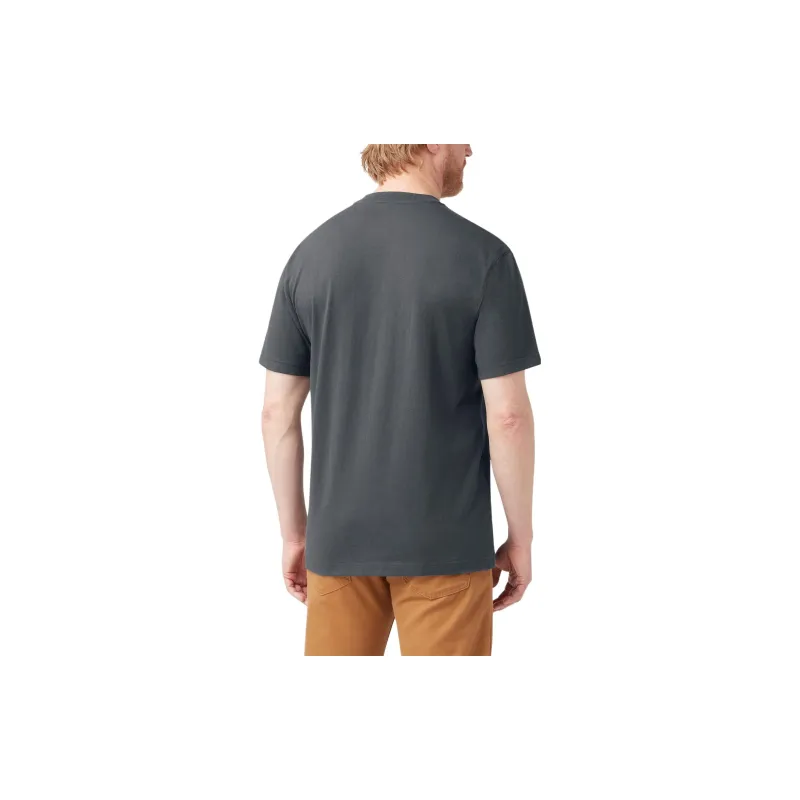 Dickies Heavyweight Short Sleeve Henley T-Shirt Men's Dark Gray-2