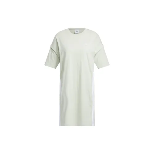 Adidas Originals Short-Sleeved Dresses Women's Light Green