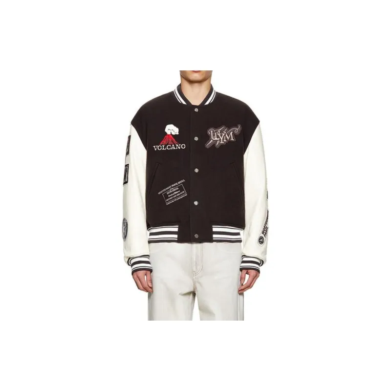 WOOYOUNGMI Patch detail Bomber Jacket-2