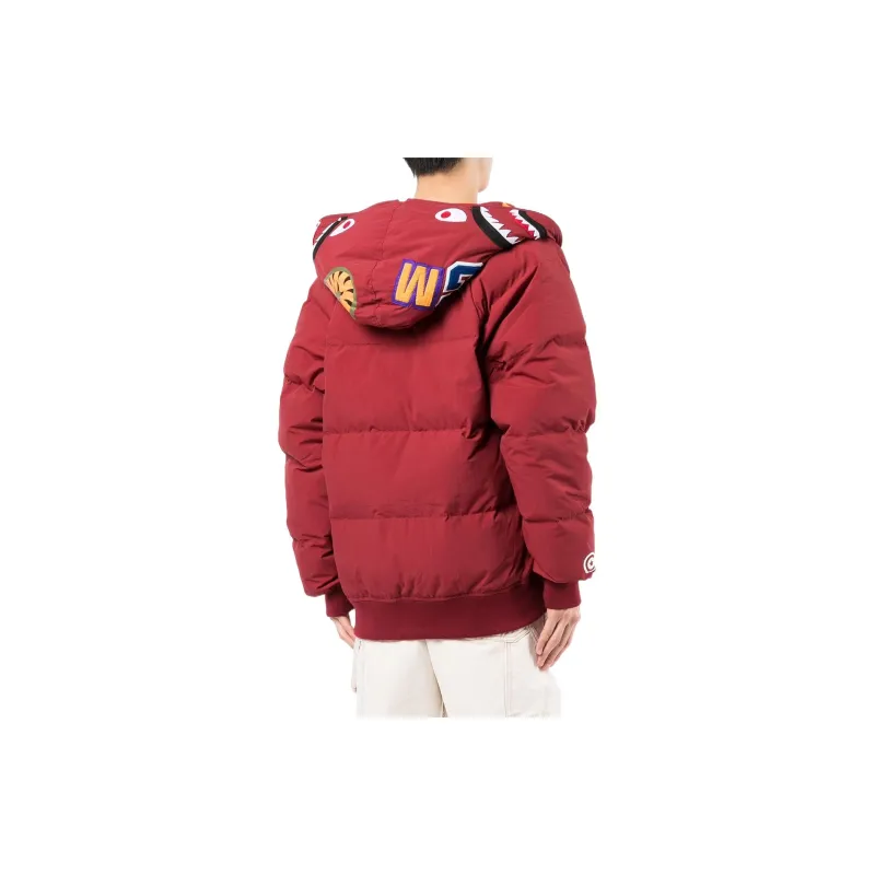 A BATHING APE Printed hood Puffer Jacket-2