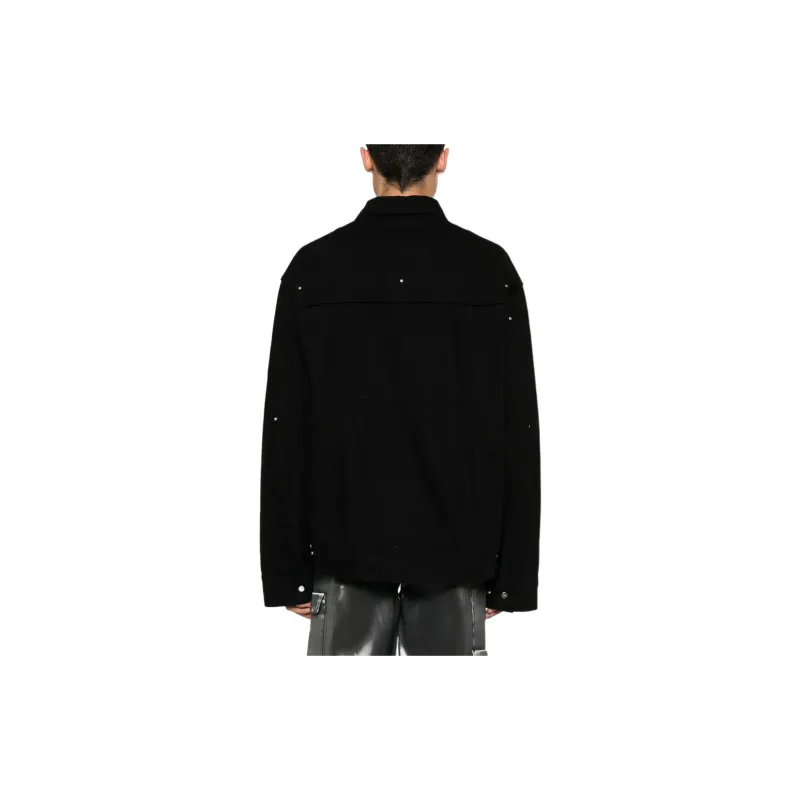 HELIOT EMIL Hooded Denim Shirt Jacket-2