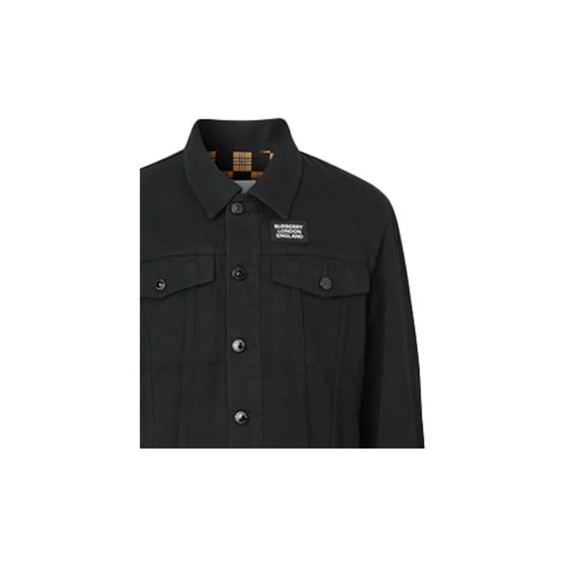 Burberry Denim Jacket Men's Black-3