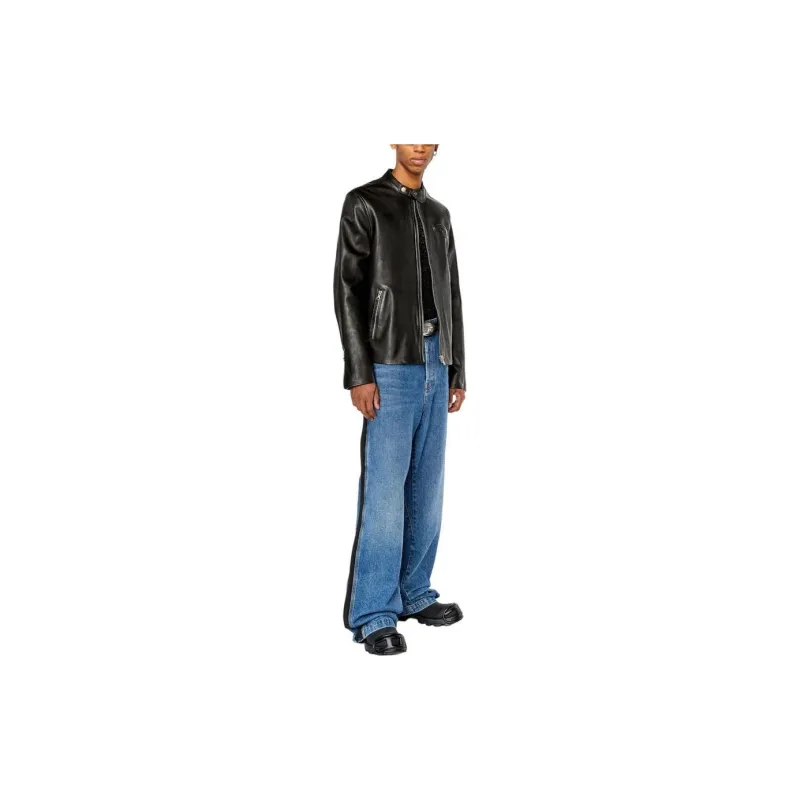 DIESEL L Metalo Leather Biker Jacket-2