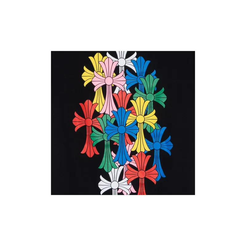 Chrome Hearts Multi Color Cross Cemetery T shirt-4