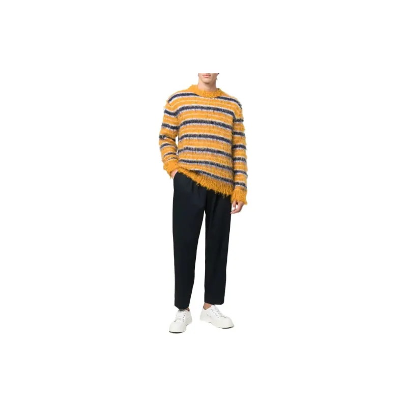MARNI Groovy Striped Mohair Sweatshirt-1
