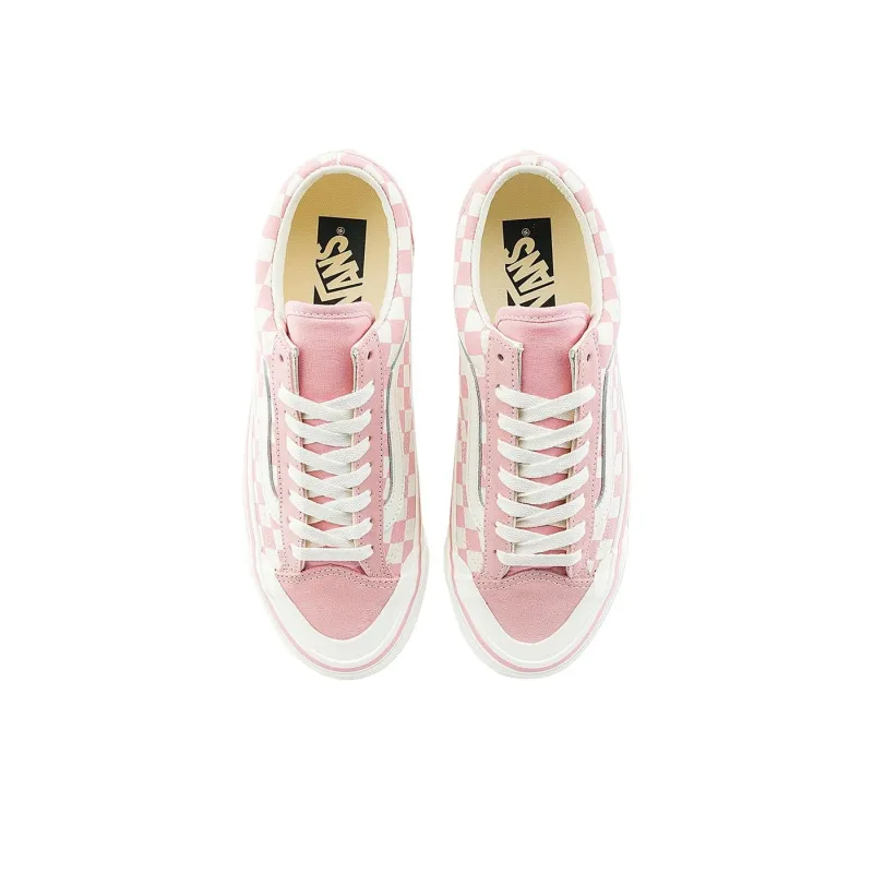 Vans Old Skool Anti-Slip Wear-Resistant Low-Top Canvas Shoes Unisex Pink White-2