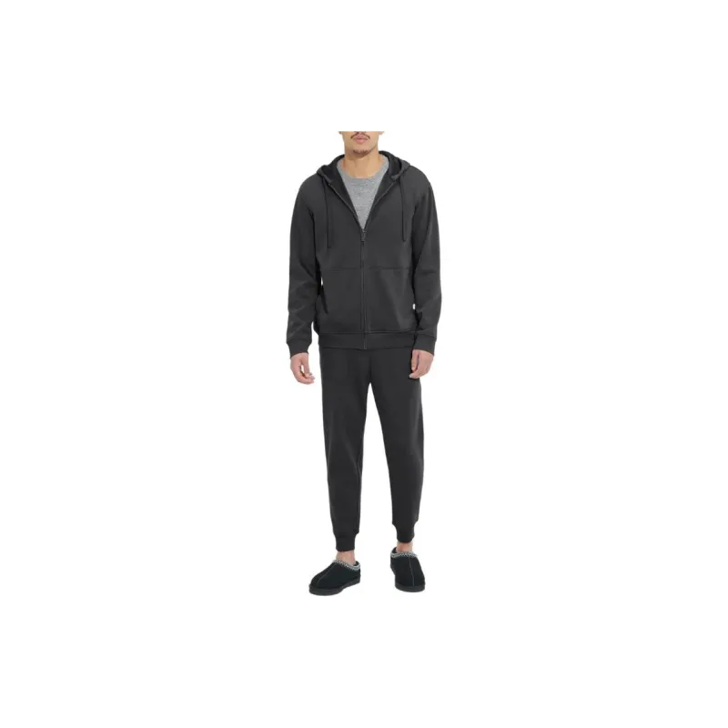 UGG Gordon Zipped Hoodie Sweatshirt Men's Black-1