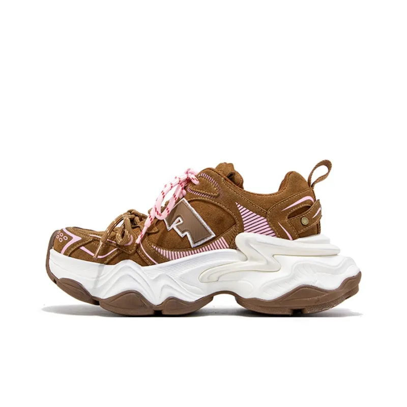 FALLINMISS Star Sea Shoe Series Height Increasing Warmth Low-Top Chunky Sneakers Women's-25