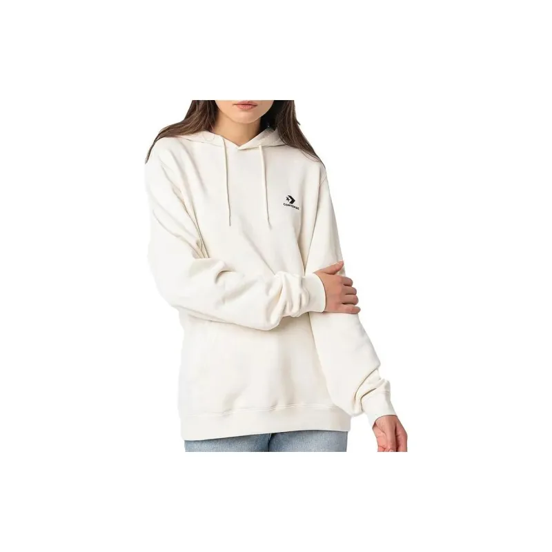 Converse Go To Embroidered Star Chevron Sweatshirt Unisex White-1