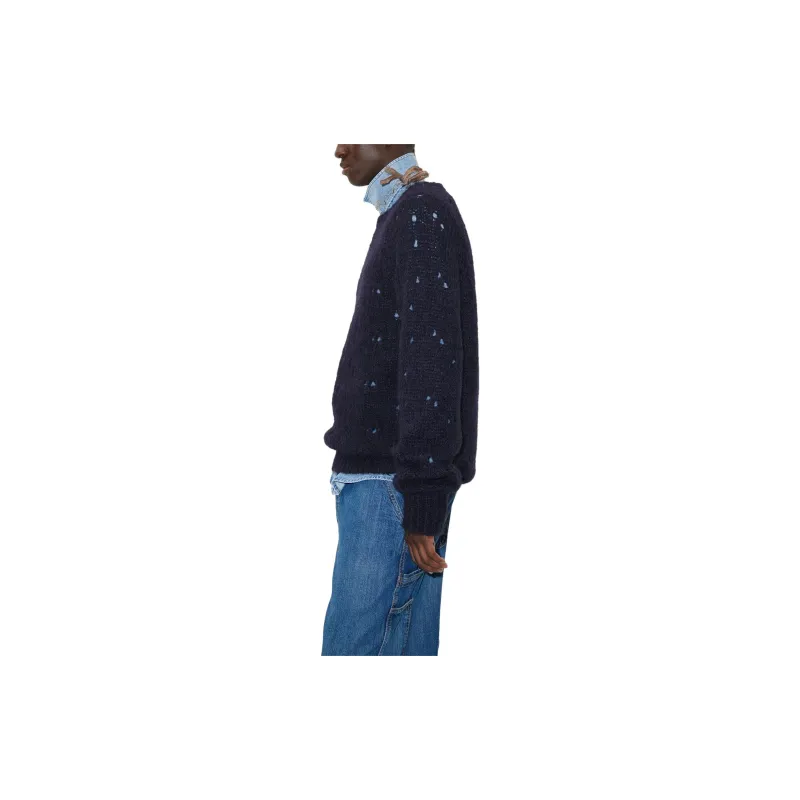 OUR LEGACY Needle Drop Distressed-effect Jumper-4