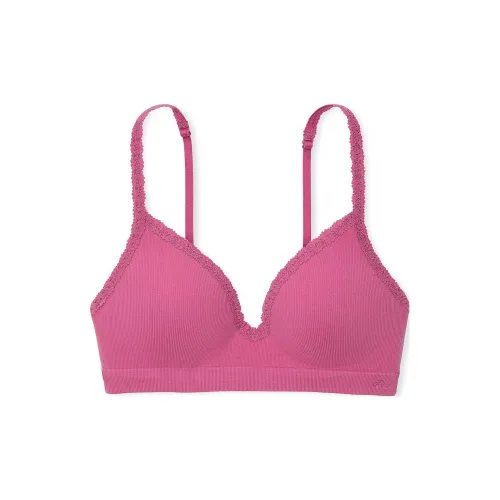 Victoria's Secret PINK Bralettes & Bra Tops Seamless Push-Up Wireless/MM Bra Women's Midnight Fuchsia