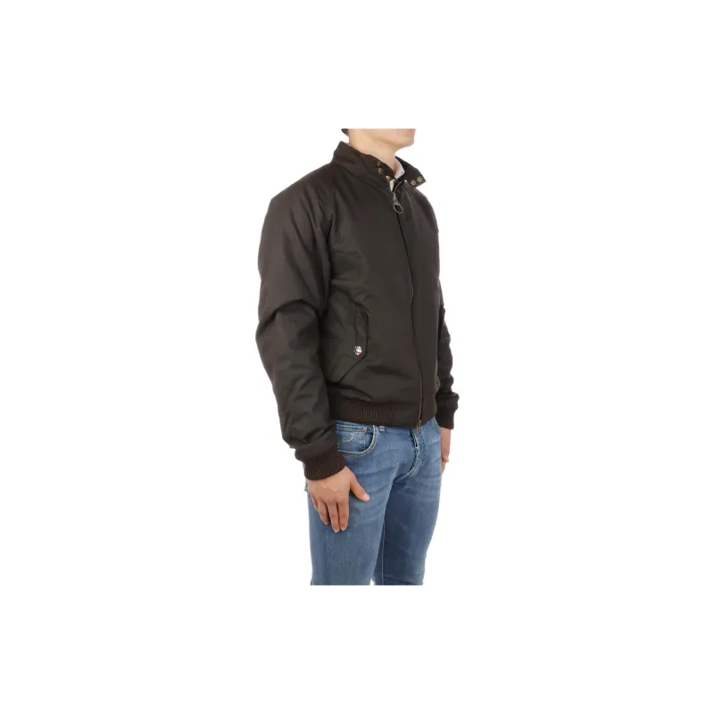 BARBOUR Funnel Neck Zip up Wax Jacket-3
