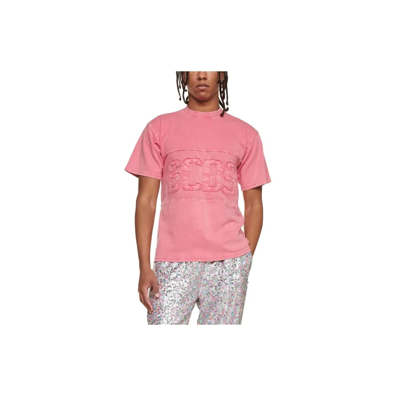 GCDS T Shirts Men Pink-2