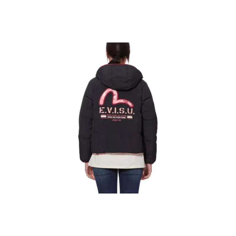 EVISU Down Jackets Unisex Black/Colorful-8