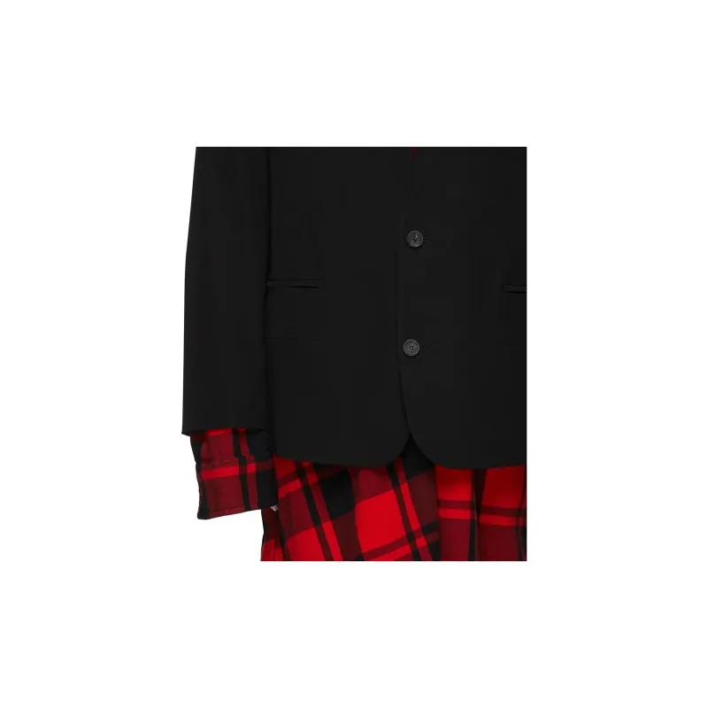 Balenciaga Business Suit Coat Men's Black-4
