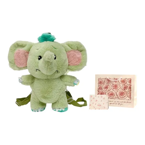 Rainbow Girl Plush Backpack Regular Women's Green