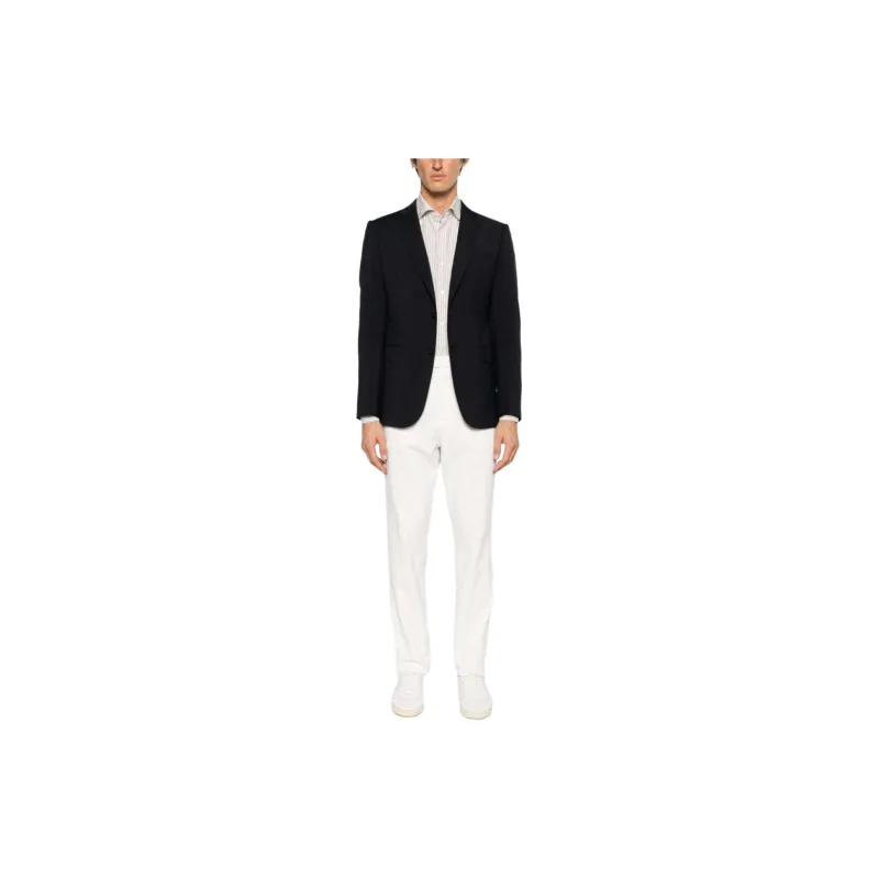 EMPORIO ARMANI SS24 Business Suit Coat Men's Marine Blue-1