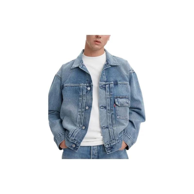 Beams X Levis Denim Jackets Men Blue-4