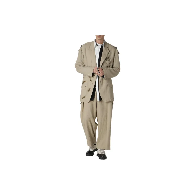 Yohji Yamamoto Y's For Men FW24 Jackets & Coats Men's Light Umber-2