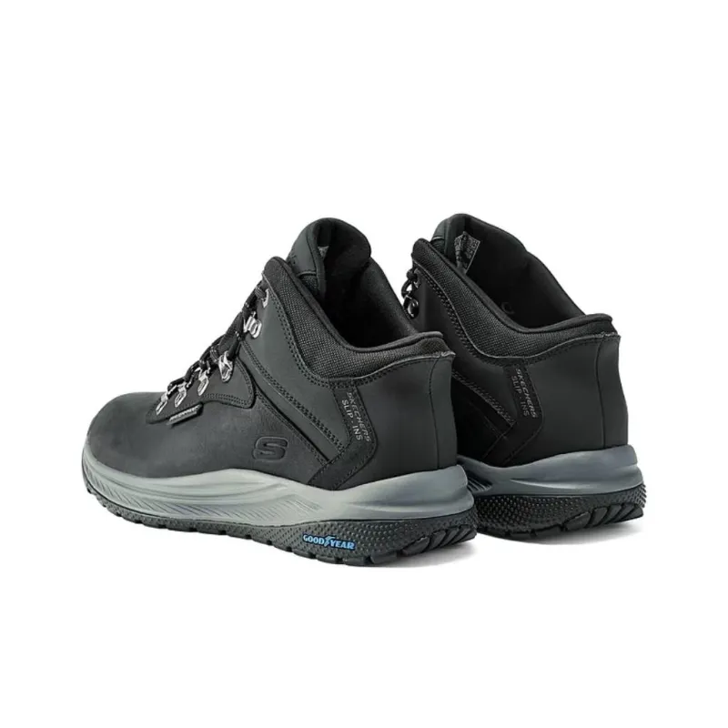 Skechers SKECHERS MENS USA Anti Slip Wear Resistant Mid Top Outdoor Shoes Men's Black-2