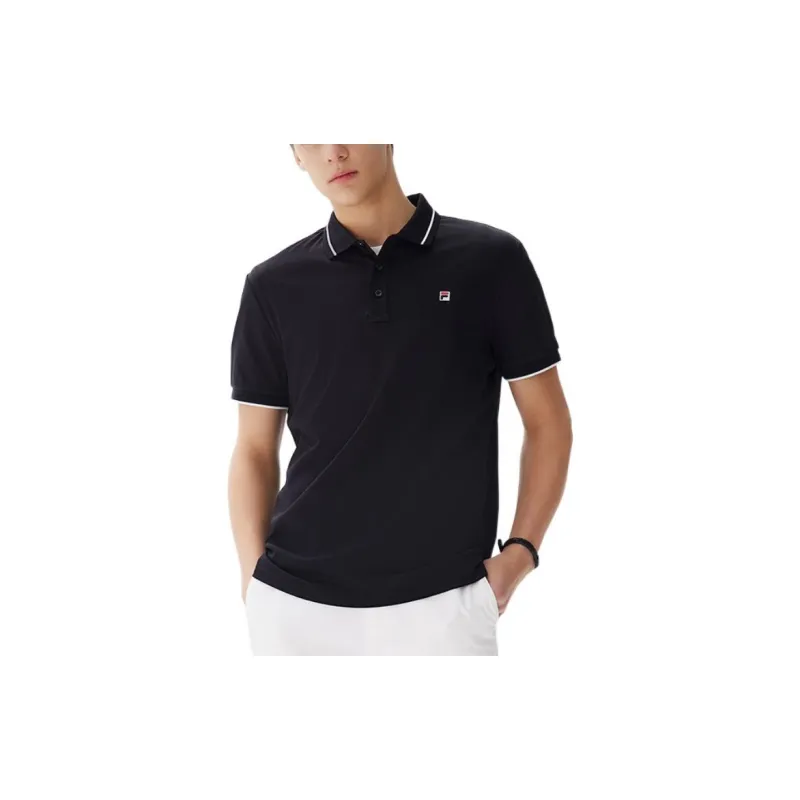 FILA Polo Shirts Men Black-2