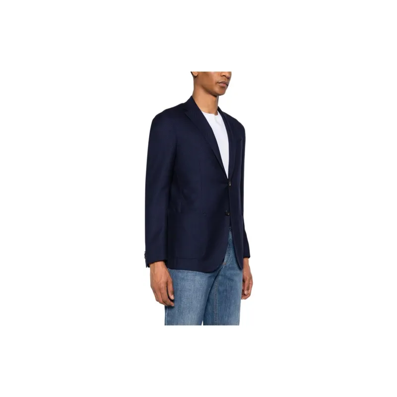 Corneliani Mélange effect Single breasted Blazer-3