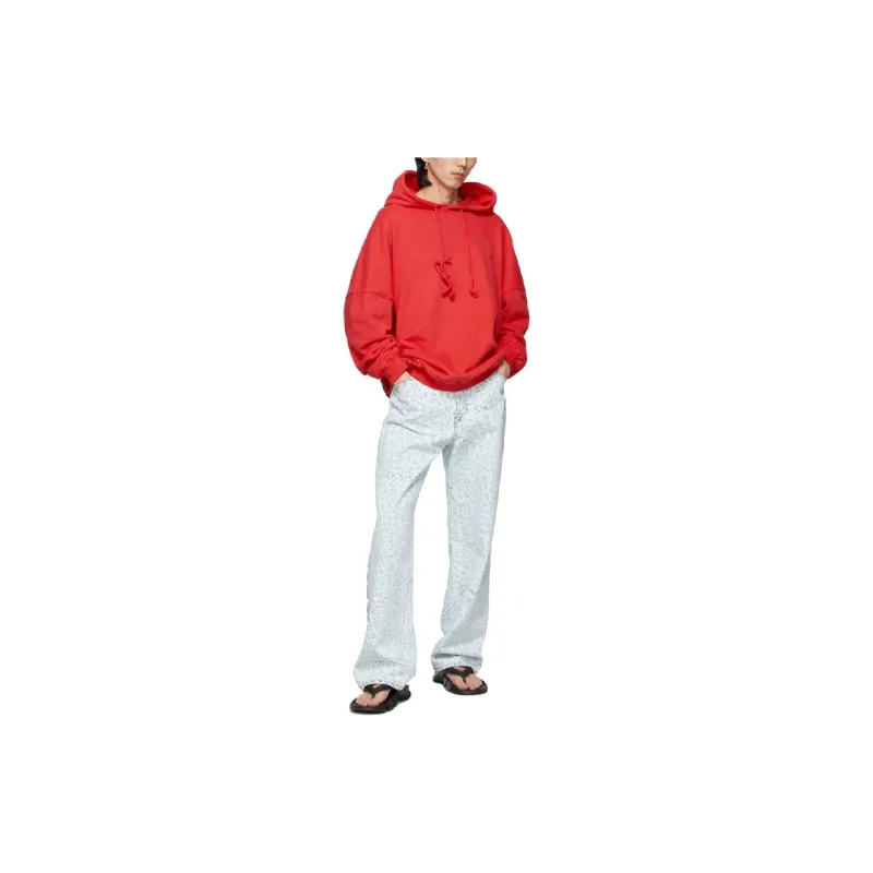 WE11DONE Rear logo Oversized Hoodie-4