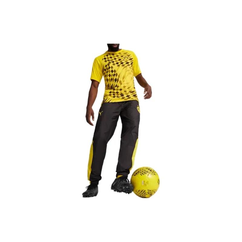 PUMA Borussia Dortmund T Shirt Men's Electronic Yellow Black-2